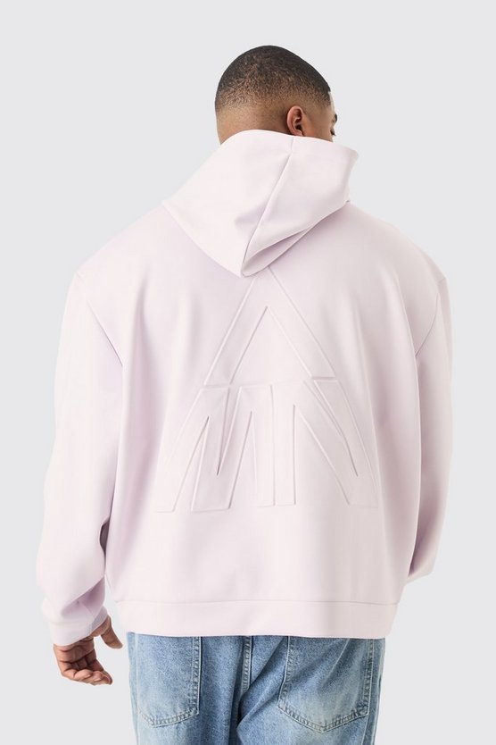 Plus kastiger Oversize Scuba Hoodie
