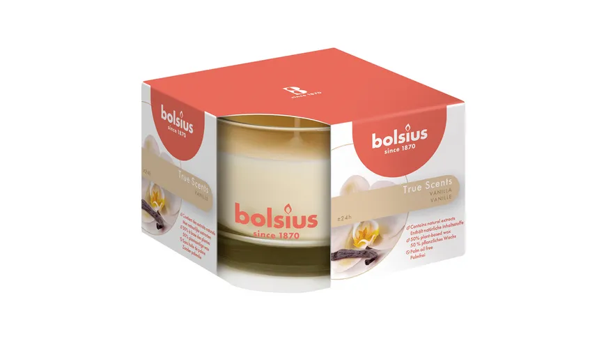 bolsius Duftglas medium True Scents Vanille Vanille