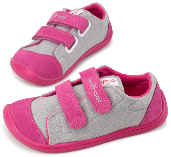 bar3foot Elf ~ Denver LowCut Sneaker ~ Grau/Pink