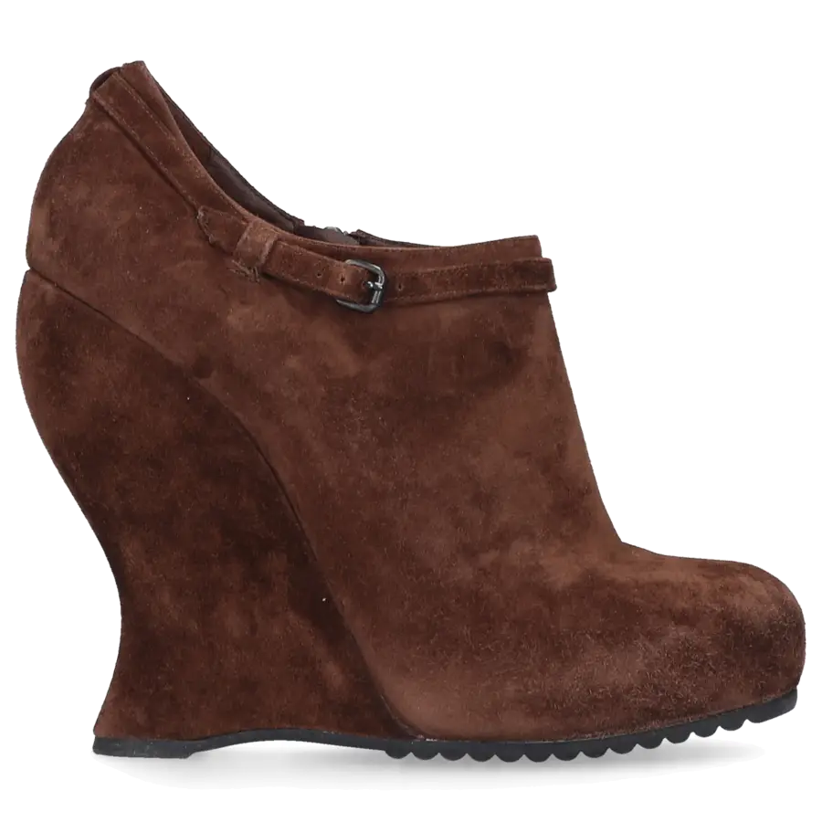 Bottega Veneta - Stiefeletten V0240 Veloursleder - braun