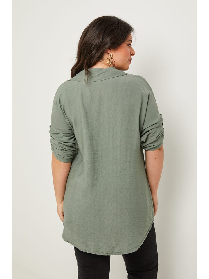 Curvy Lady Bluse in Khaki günstig kaufen