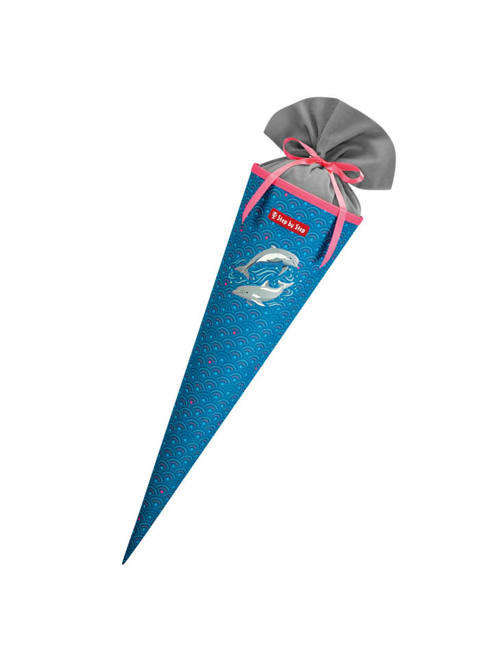 Step by Step Schultüte, mit eingenähtem Bändchen in Dolphin Pippa günstig kaufen onesize