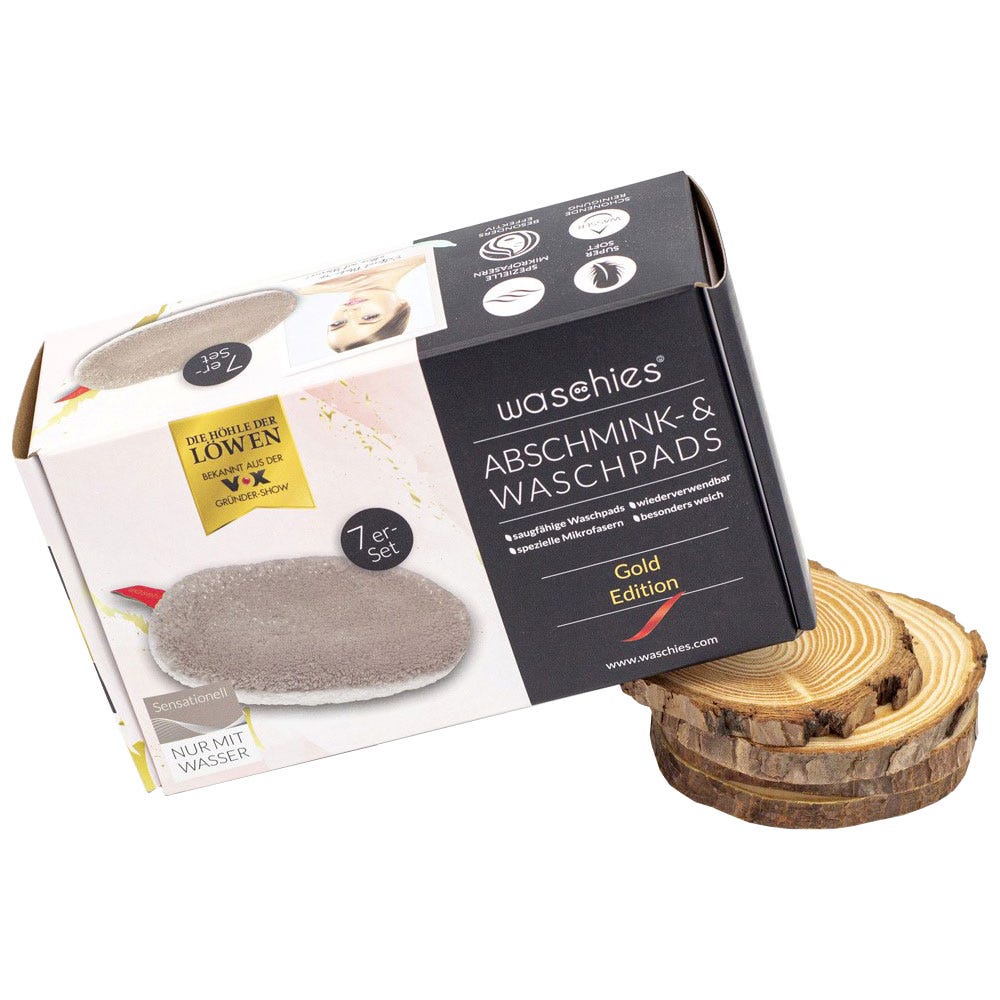 Waschies Abschminkpads & Waschpads Gold 7er Pack