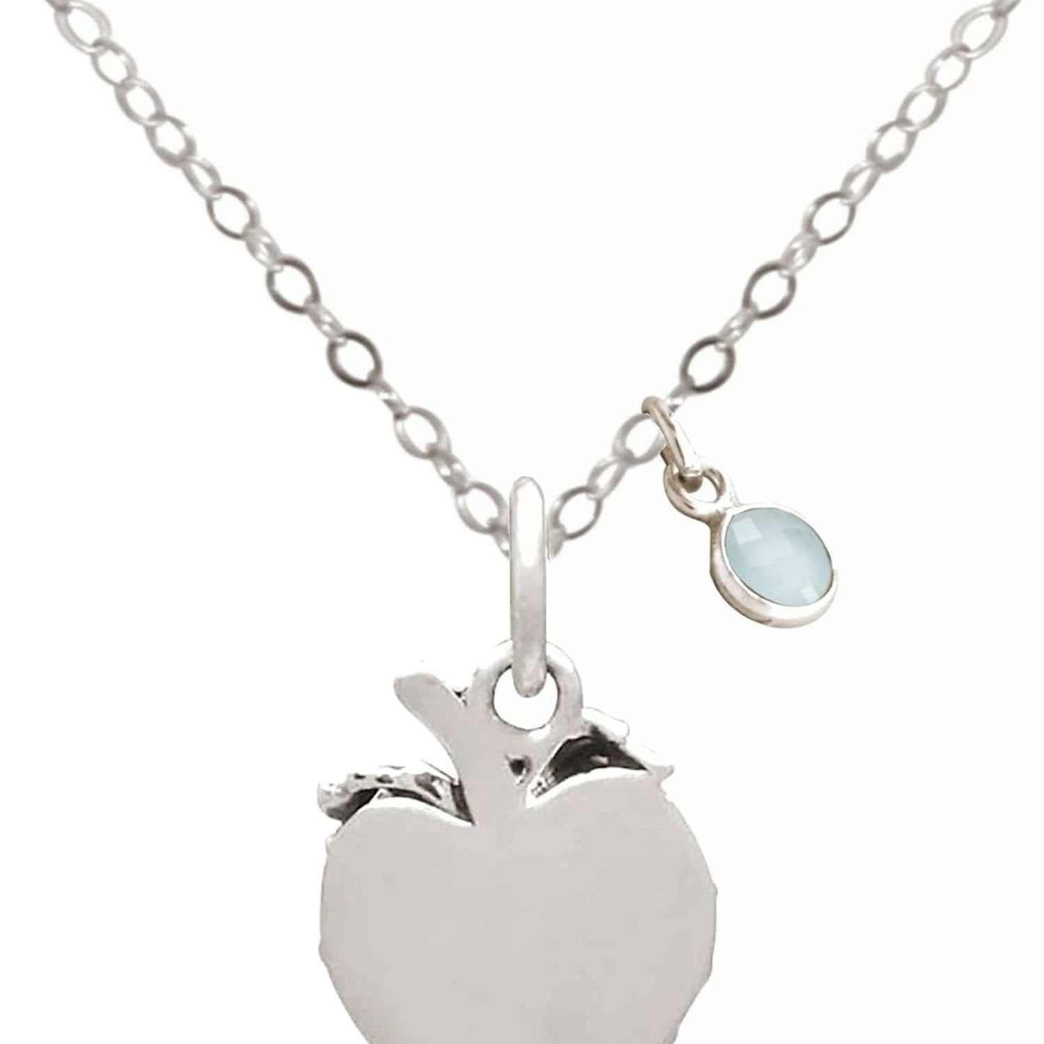 Kette mit Anhänger 'Erdbeere Chalcedon'