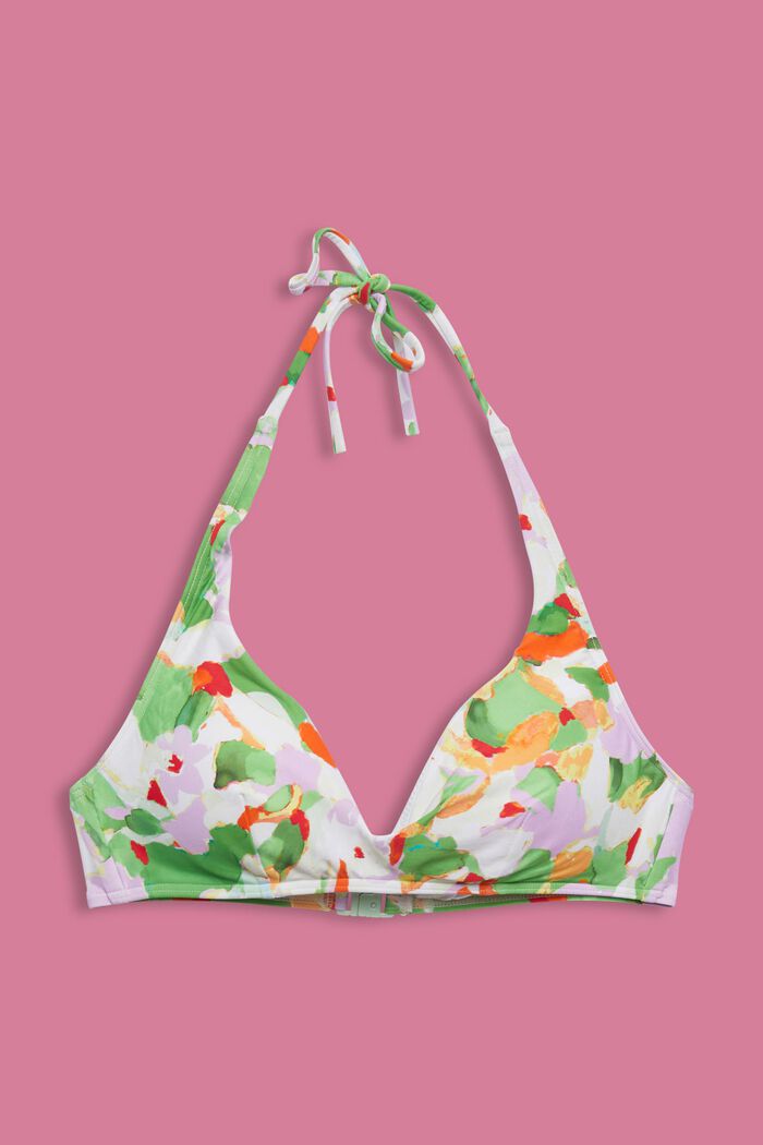 Recycelt: Wattiertes Neckholder-Bikinitop