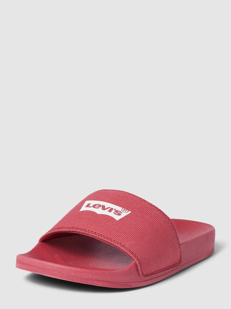 Slides mit Label-Print Modell 'JUNE' in pink