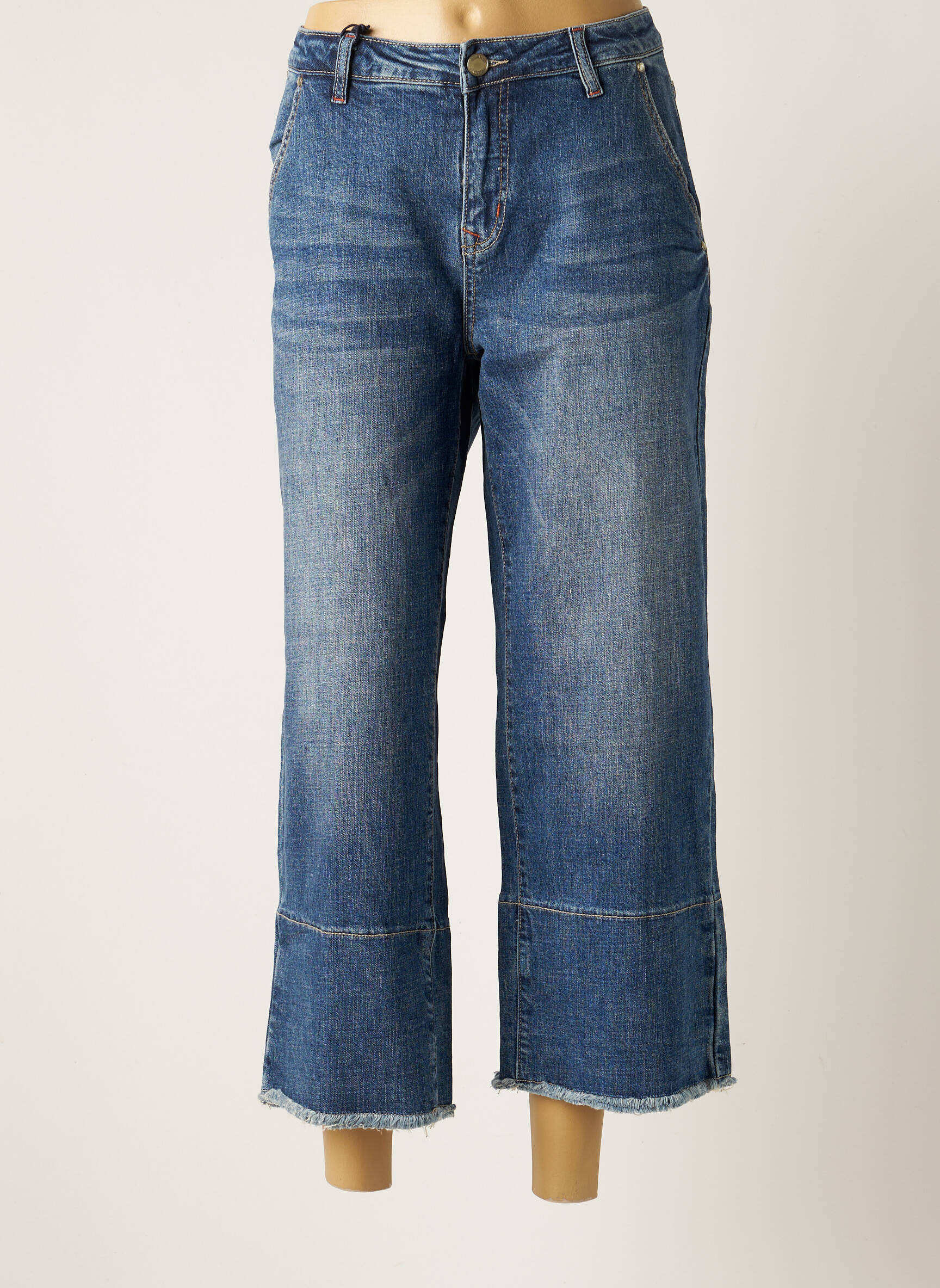 Blue Daze Jeans Coupe Large Femme couleur bleu