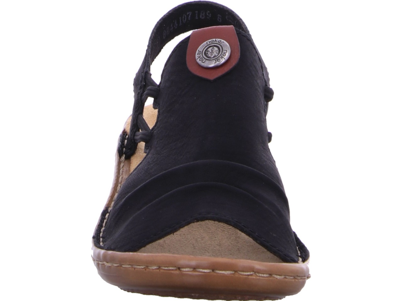 RIEKER Klassische Sandalen schwarz