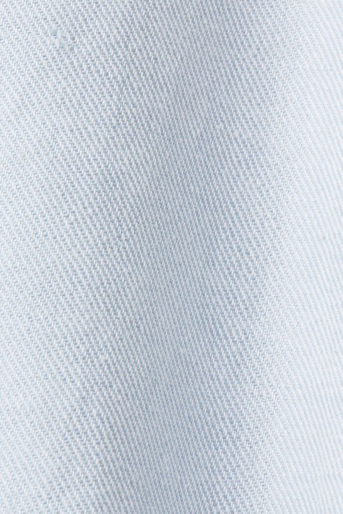 Zweireihiger Blazer aus Baumwolle-Leinen-Mix