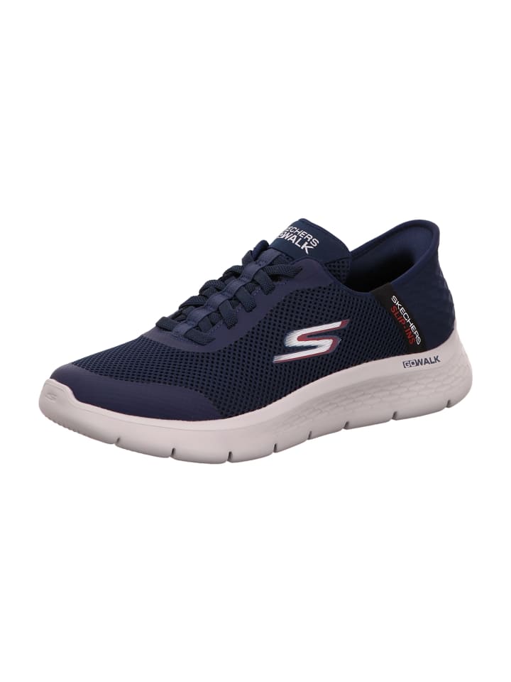 Skechers Sportliche Slipper in Blau günstig kaufen