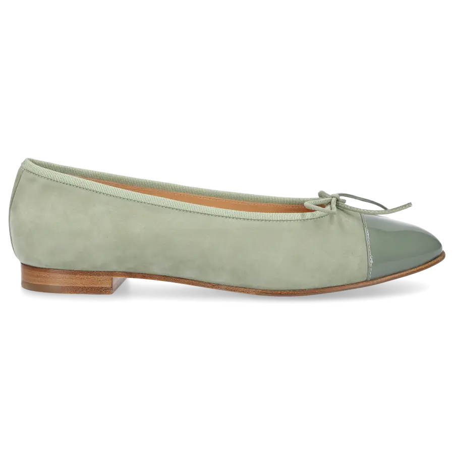 Unützer - Ballerinas 963011 Nubukleder - grün