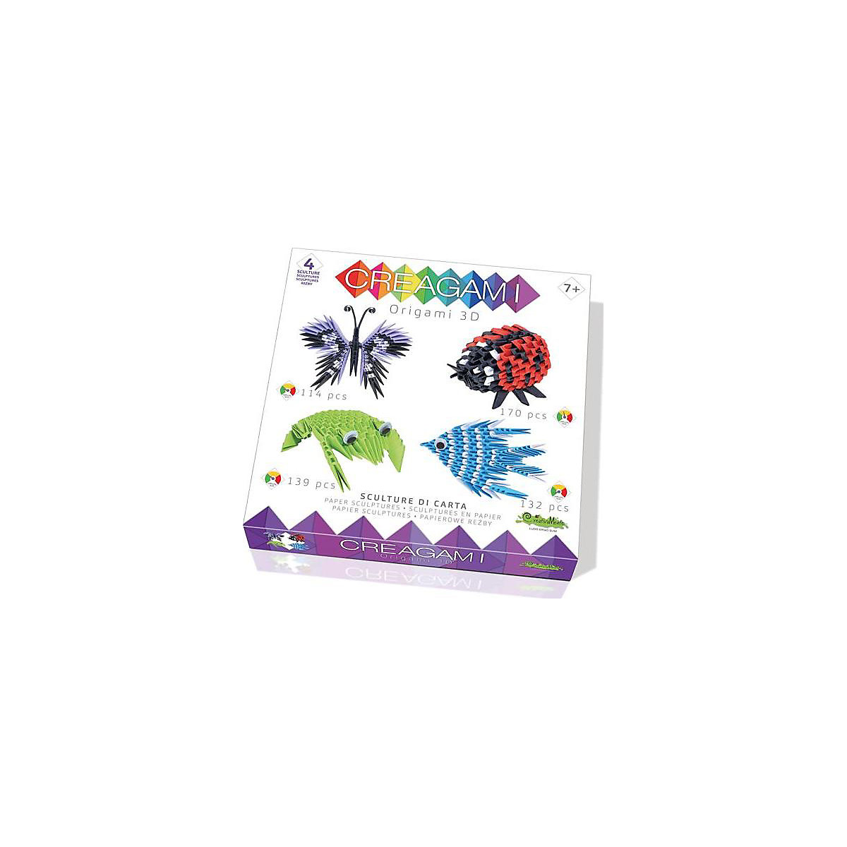 Origami 3D 4er Set Tiere 555 Teile