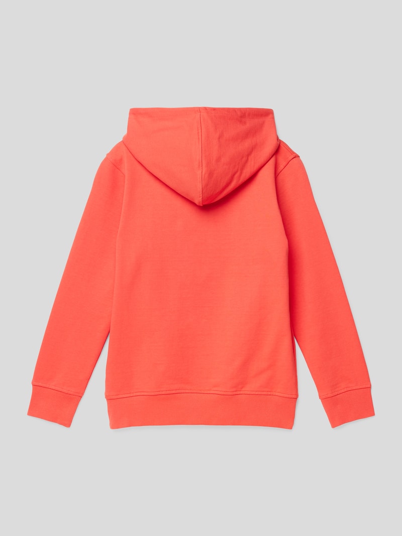 Hoodie mit kurzem Reißverschluss Modell 'WEBB' in rot