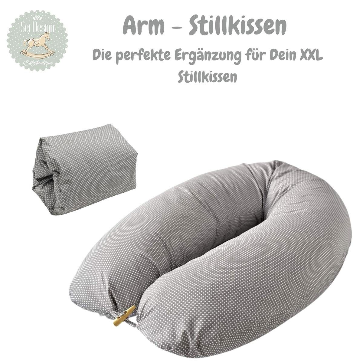 SEI Design Stillkissen Seitenlagerungskissen Baby Armkissen Stillmuff Ministillkissen, 1-tlg., Stillmuff Reisestillkissen Armrolle Armband