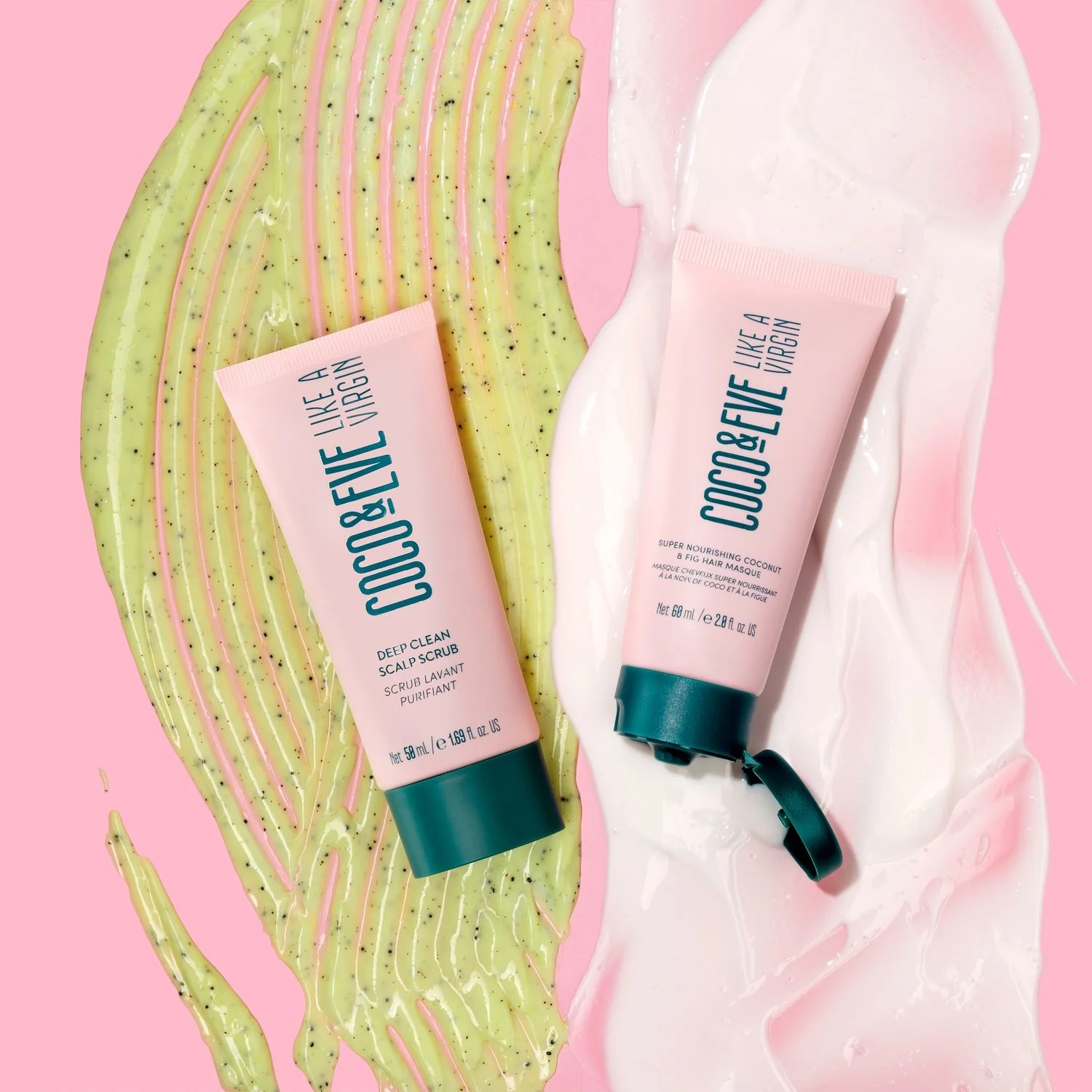 Kit de călătorie Like A Virgin pentru păr - Seturi pentru păr, Mască reparatoare pentru păr, Mască hrănitoare pentru păr, Exfoliant pentru păr