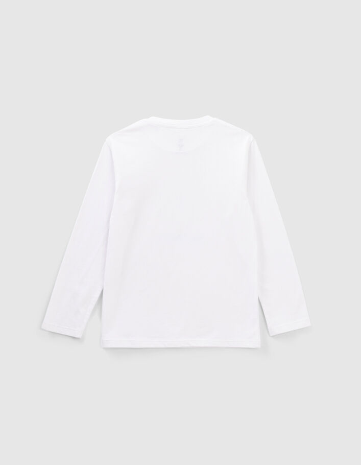 T-shirt blanc visuel lenticulaire SUPERMAN garçon