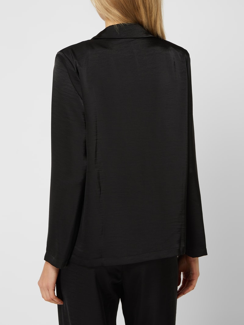 Blazer aus Satin Modell 'Leelou' in schwarz
