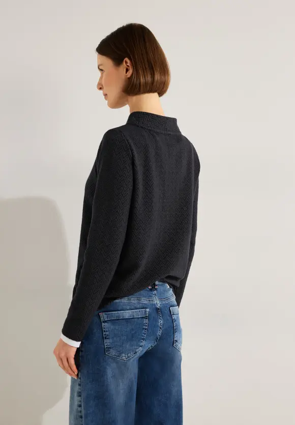 CECIL Jacquard Shirt mit Struktur
