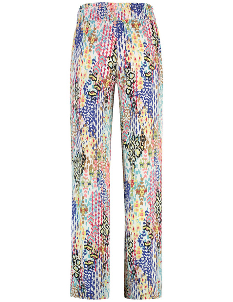 Gemusterte Schlupfhose MIR꞉JA WIDE LEG
