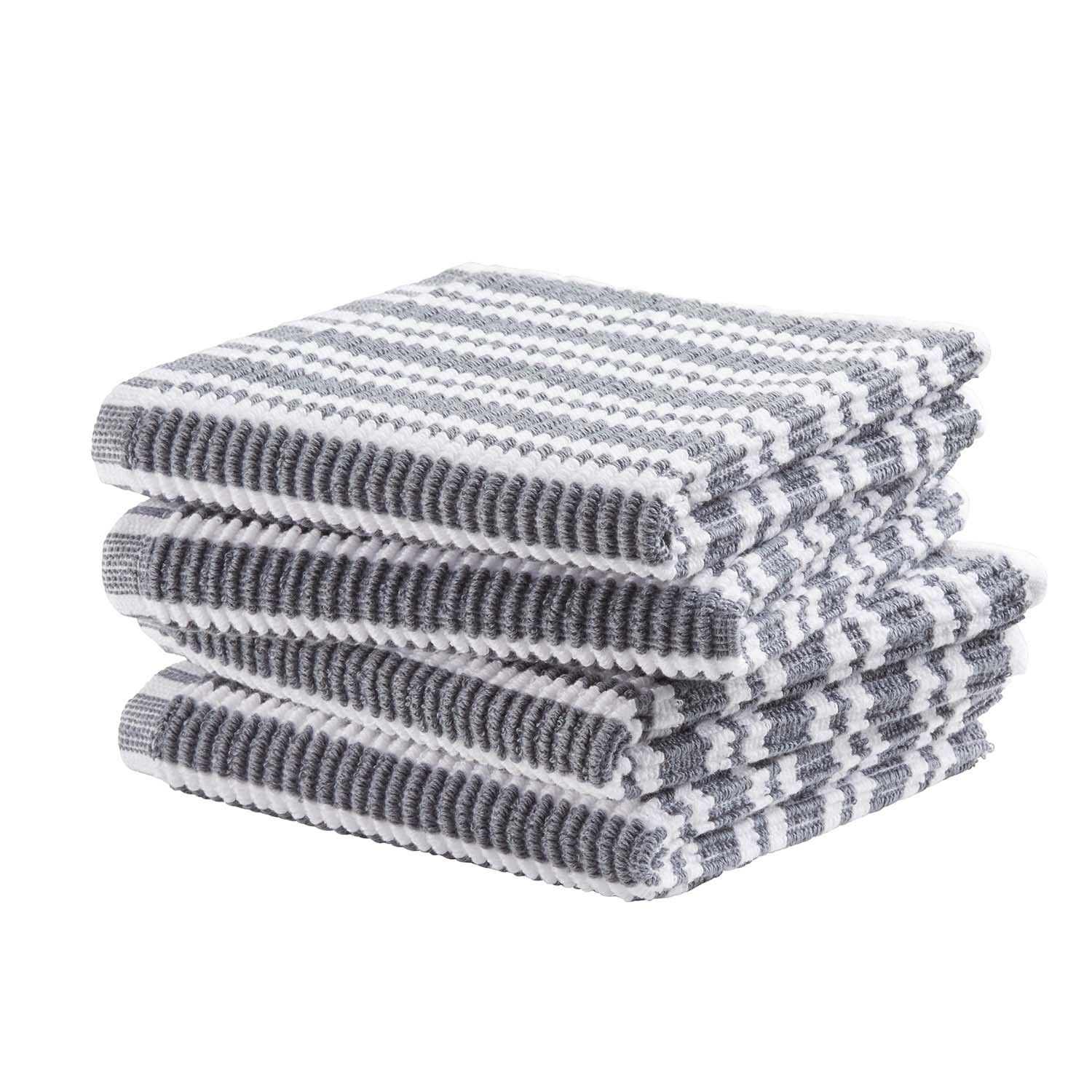 DDDDD Basic Clean 30 x 30 cm 4er-Set gestreifte Spültücher