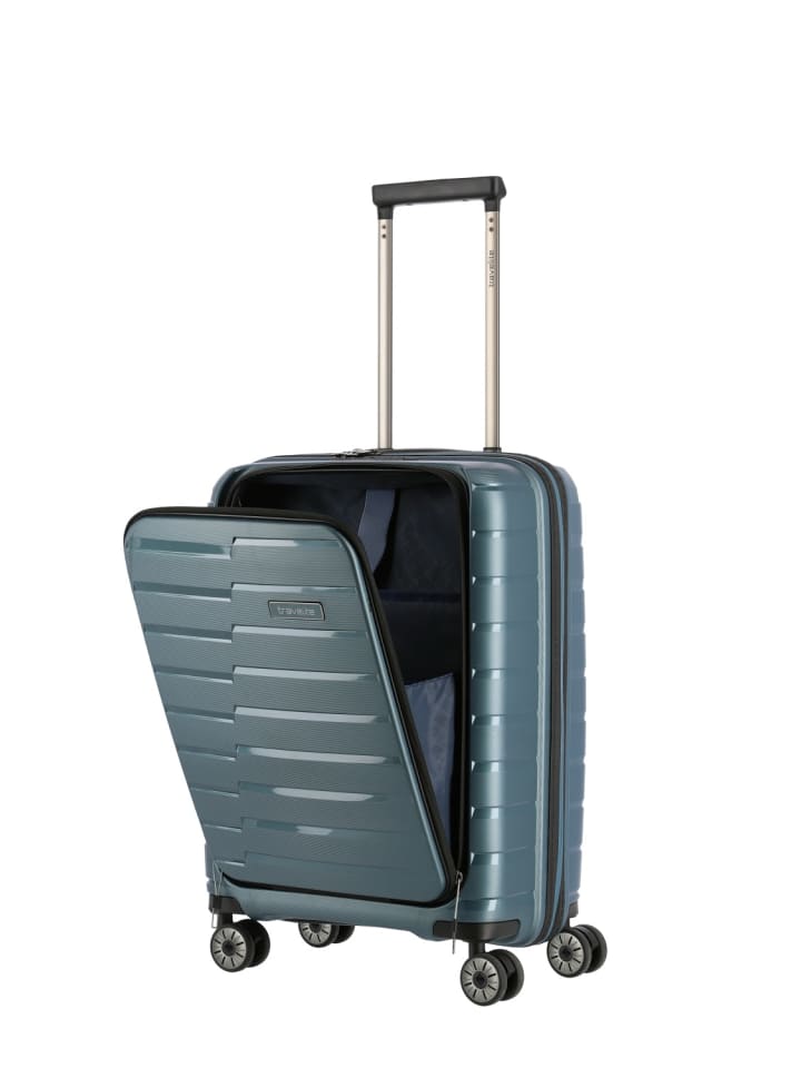 travelite Travelite Koffer AIR BASE 4w Trolley S Vortasche, Eisblau günstig kaufen onesize
