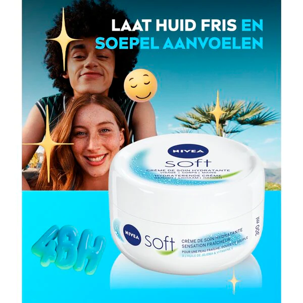NIVEA Soft hidratáló krém 300ml