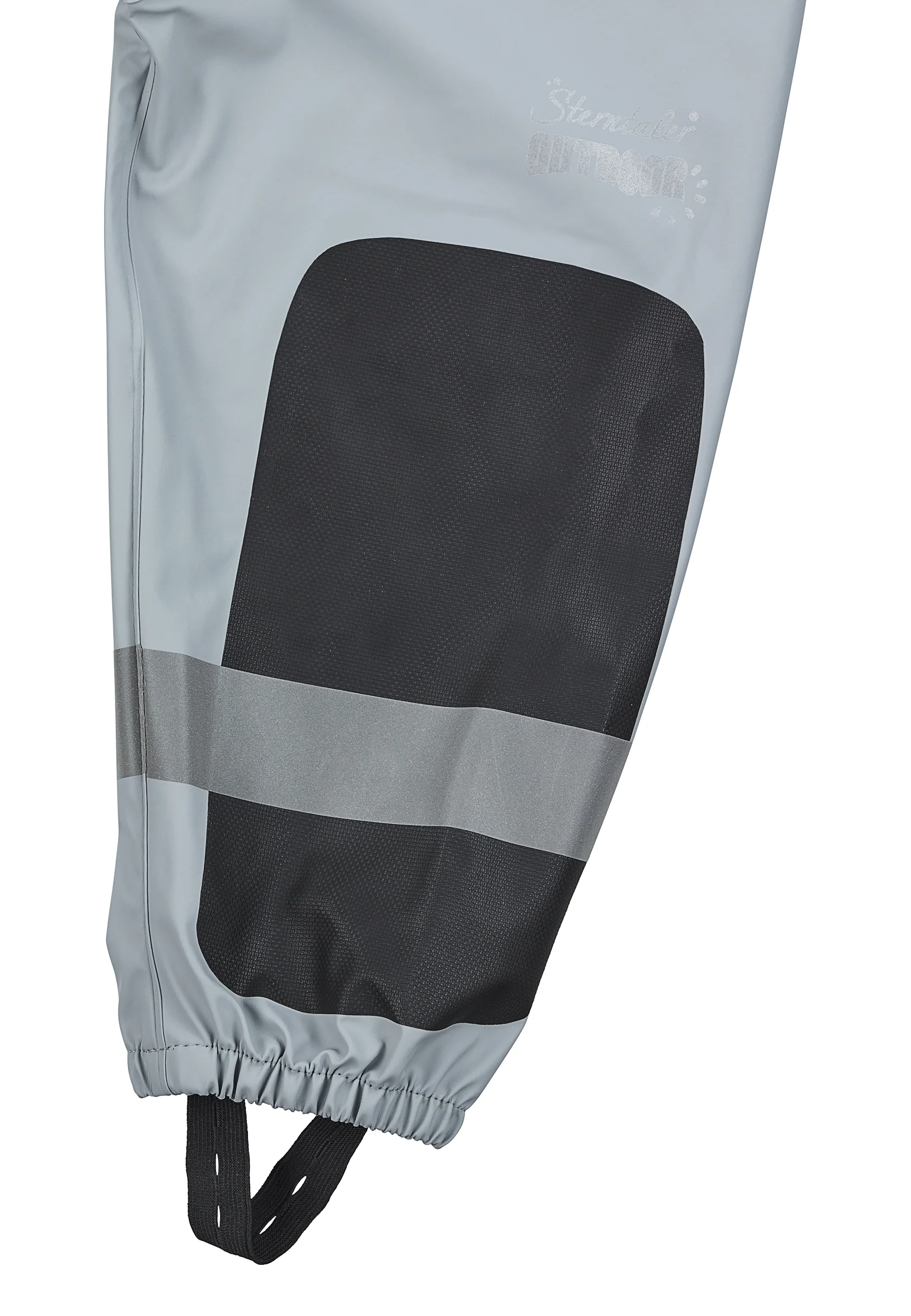 Funktions-Regenhose mit Trägern und Reflektoren