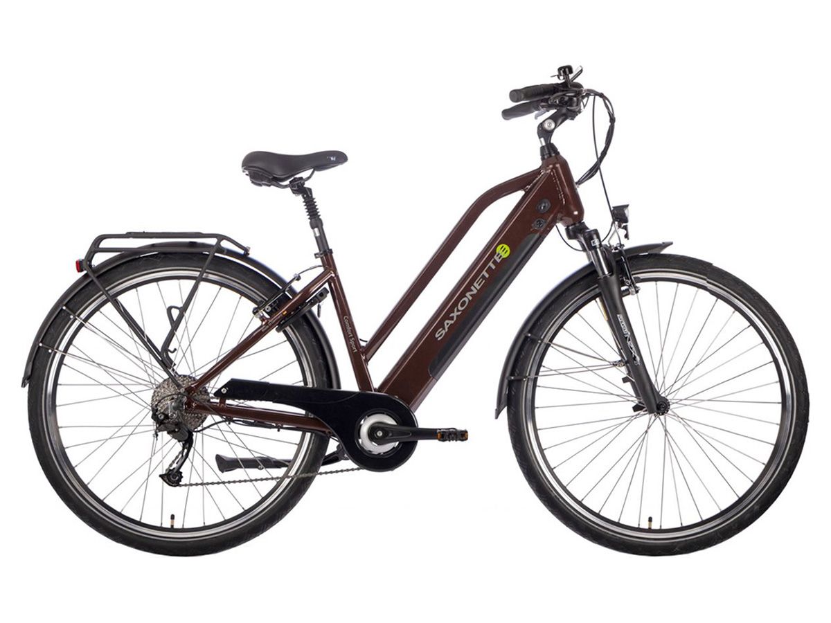 Saxonette Comfort Sport 45 cm 9 sp Elektro Damenfahrrad