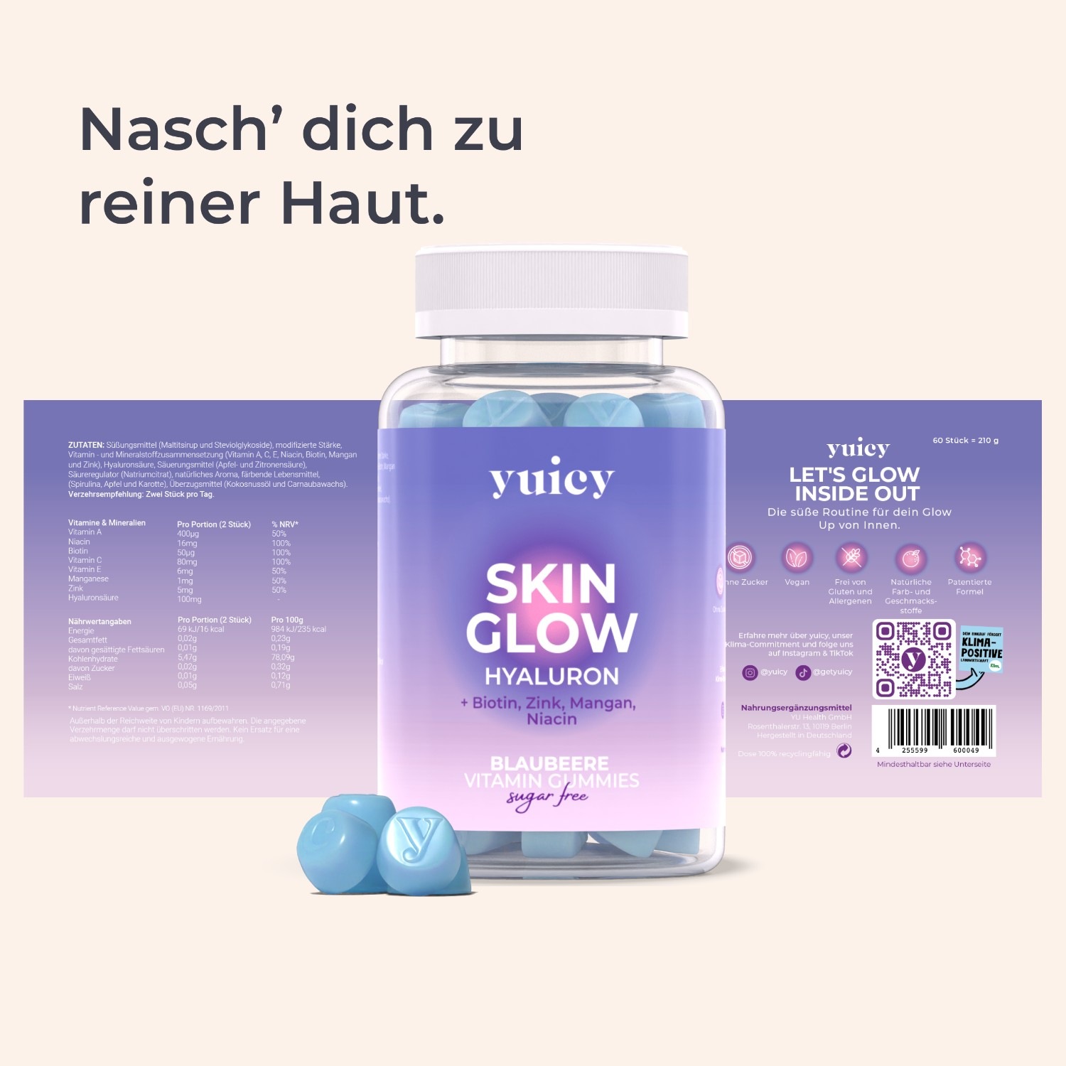 Hair & Skin Duo Vitamin Gummies - zuckerfrei