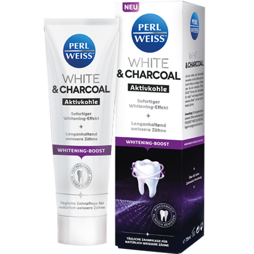 PERLWEISS White & Charcoal Zahncreme  75 ml  Zahncreme