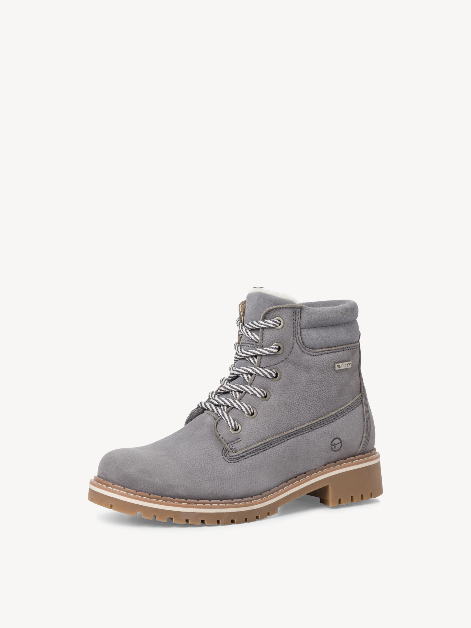 Bottine en cuir - bleu doublure chaude