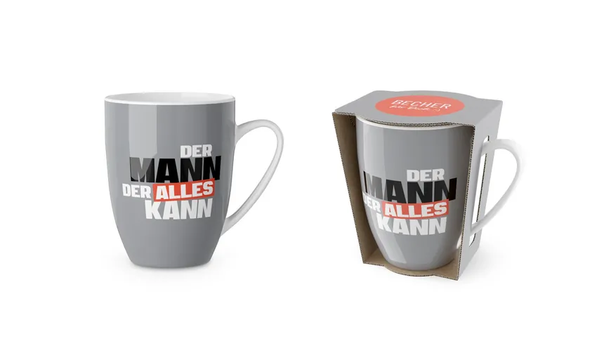Geschenk für Dich Becher Der Mann der alles kann