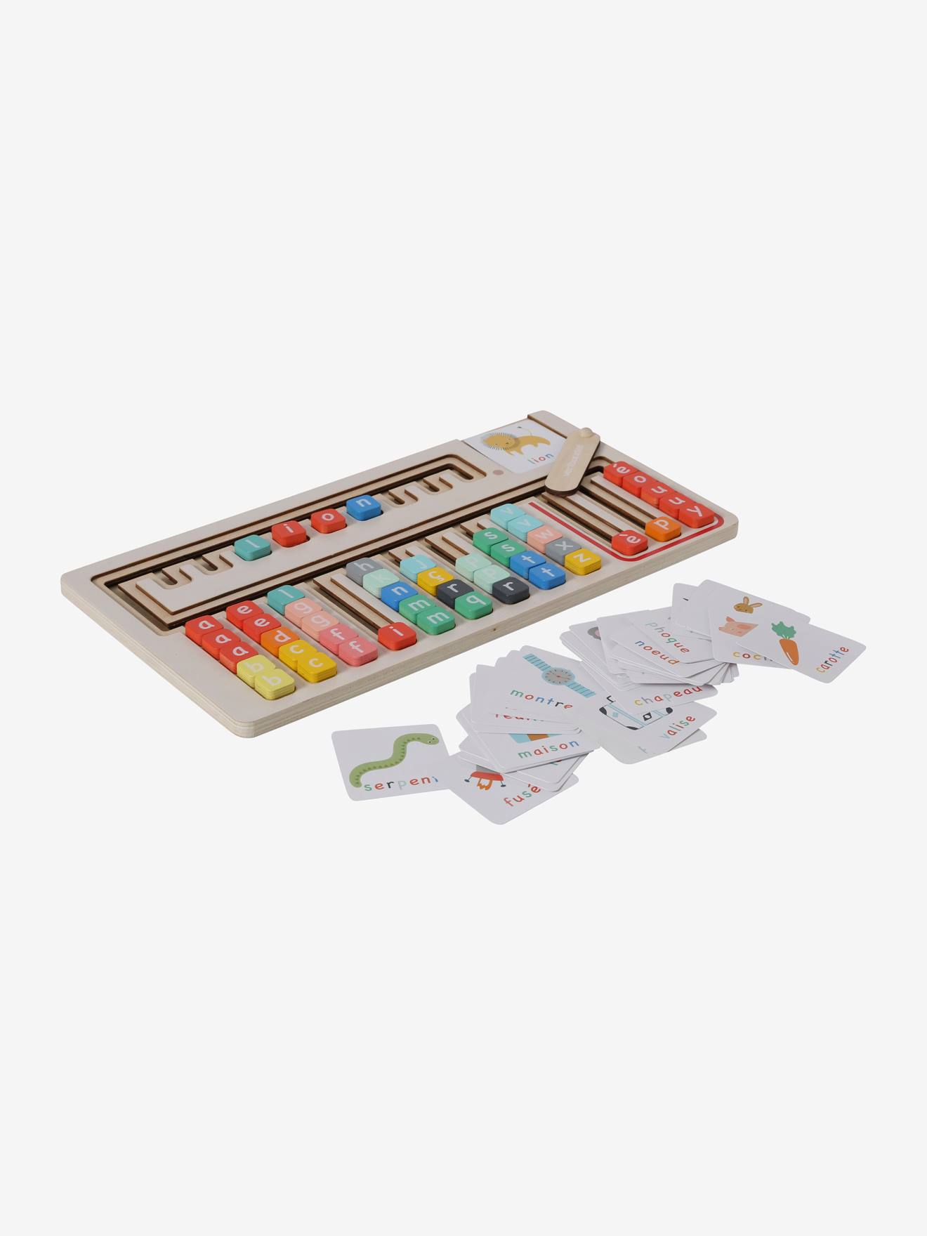Tablette de lecture et d'écriture en bois FSC® multicolore