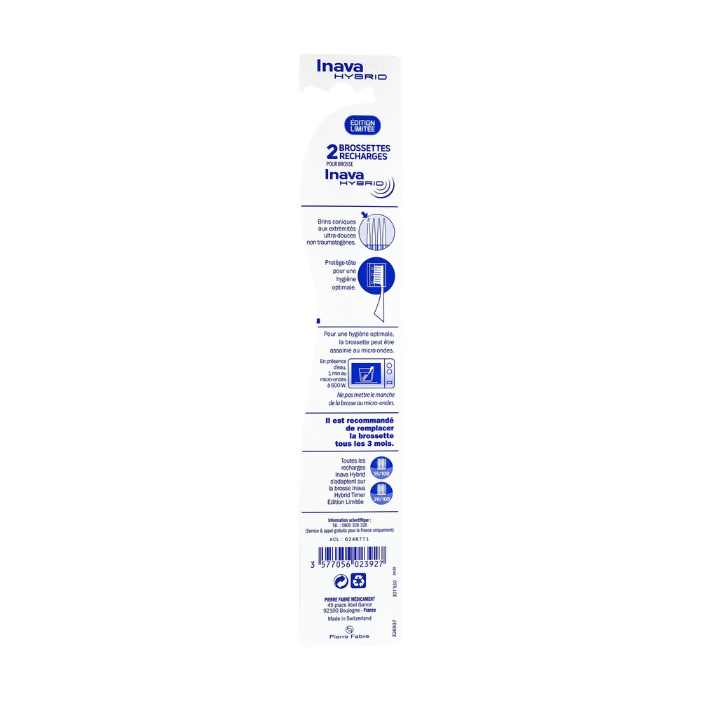 Oral Care EDITION LIMITEE INAVA HYBRID RECHARGE ROSE Brosse à dents électrique