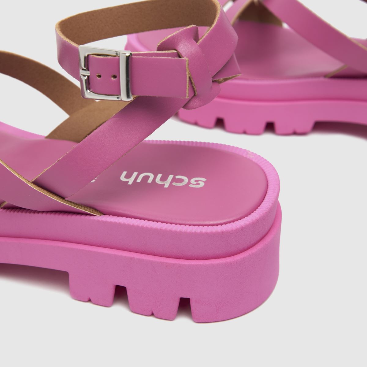 Schuh Tatum vastag, pántos szandál rózsaszínben