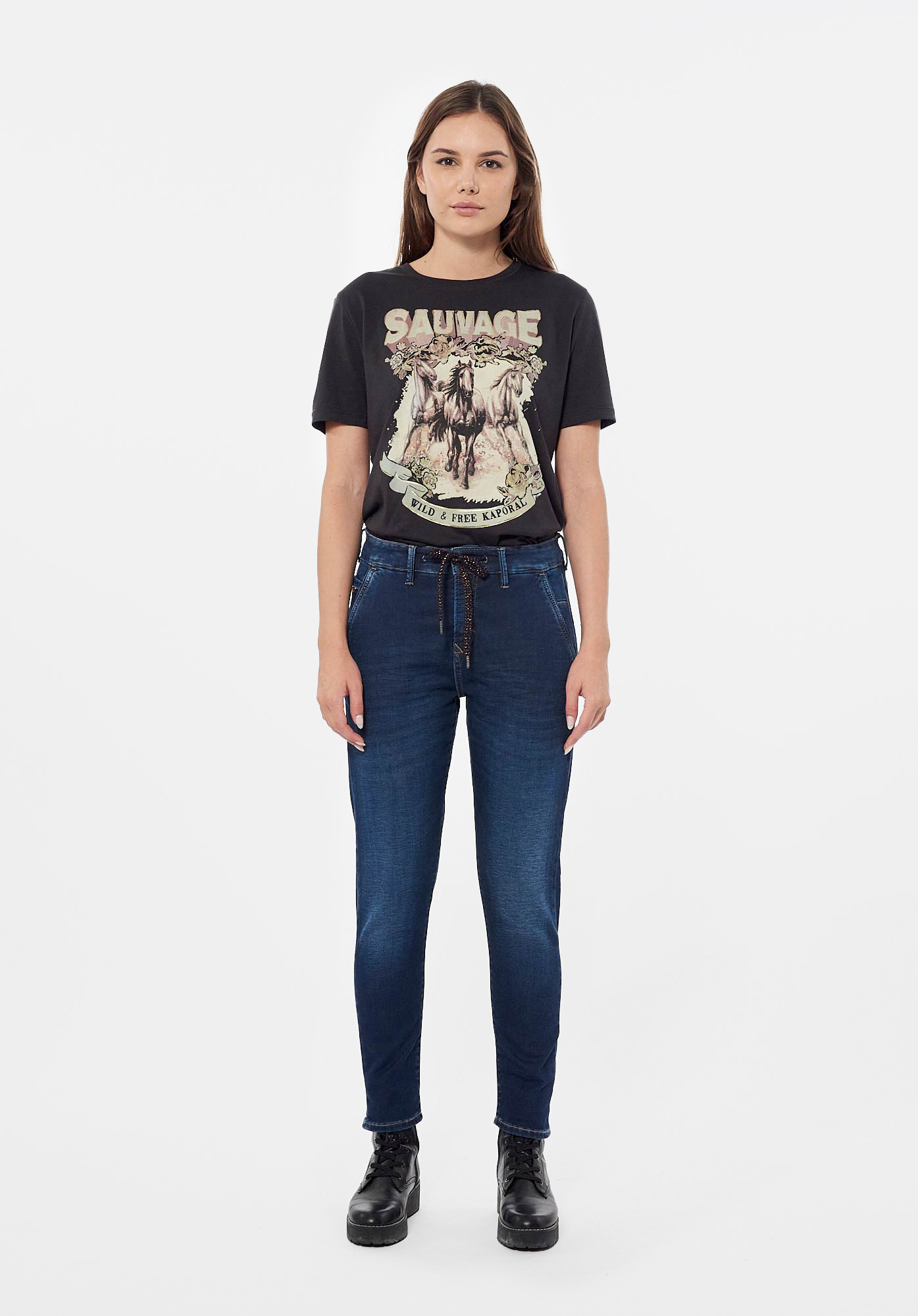 VIWIX  Jean bleu boy slim Femme