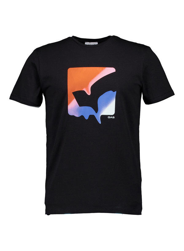GAS, T-Shirt, Baumwolle, schwarz