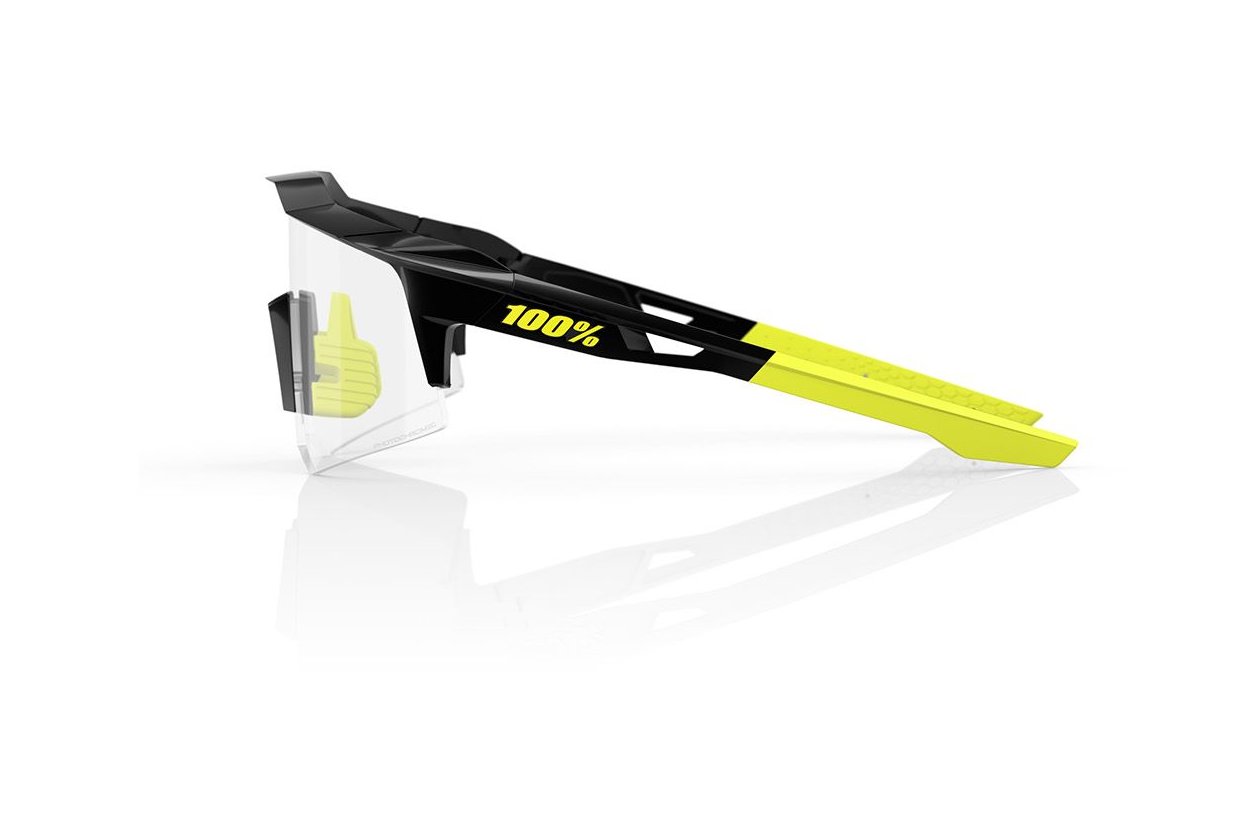 100 Percent Speedcraft XS gloss black / Photochromic Lens