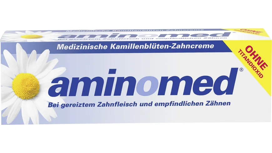 Aminomed Medizinische Kamillenblüten-Zahncreme (ohne Titandioxid) 75 ml