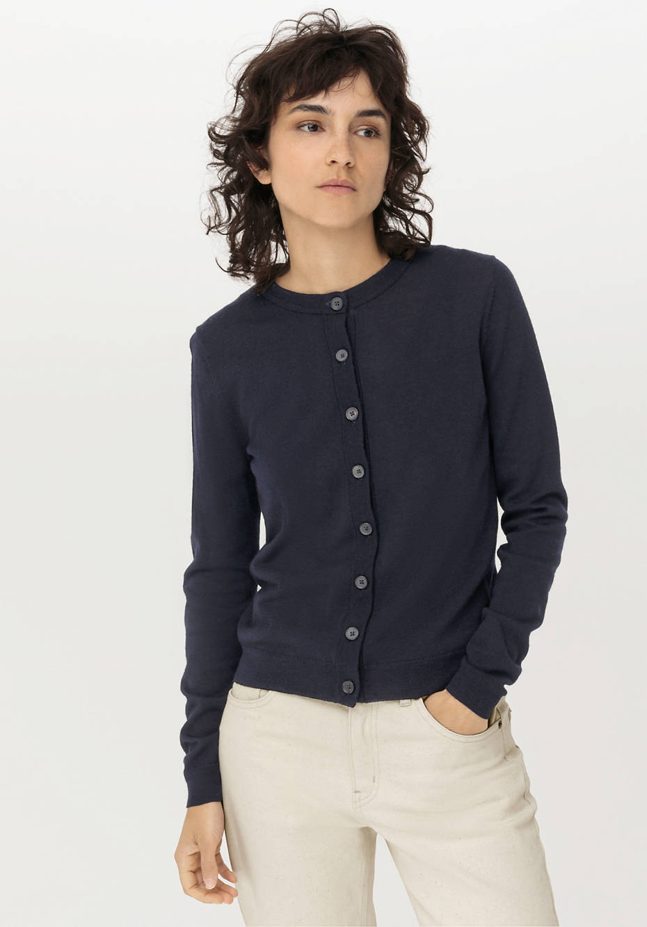 Strickjacke aus reiner Bio-Merinowolle