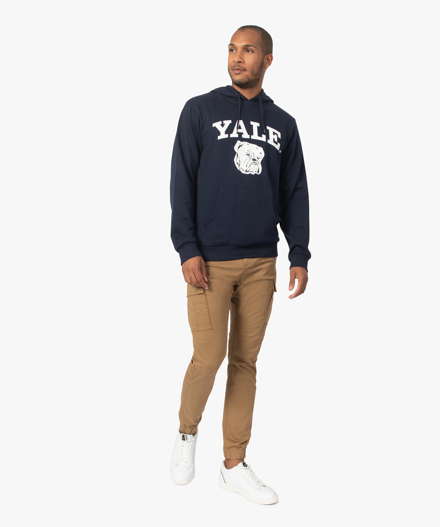 Sweat homme à capuche avec inscription contrastante | GEMO