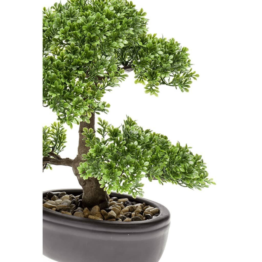 Kunstrasen Kunstpflanze Bonsai Mini-Ficus Grün 32 cm 420002, Emerald, Höhe: 32 mm