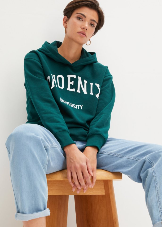 Kapuzensweatshirt mit Druck