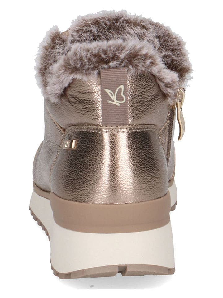 Caprice Leder-Anke-Boots in Braun günstig kaufen