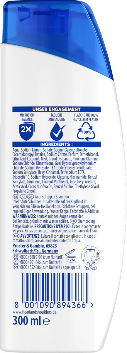 Shampoo Anti-Schuppen Tiefenpflege, 300 ml