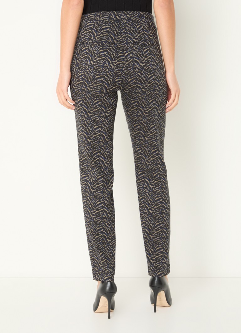 Gerry Weber Mid waist slim fit trousers with print