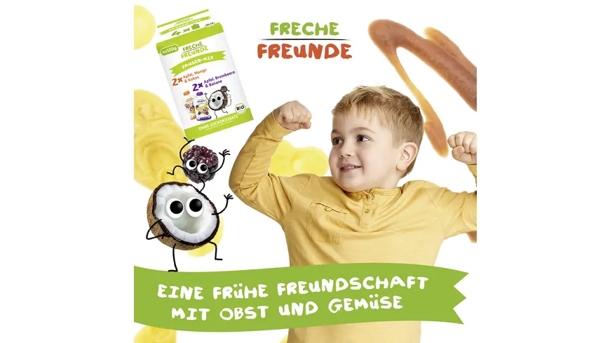 Freche Freunde Bio Quetschie Multipack Pausen-Mix 400 g