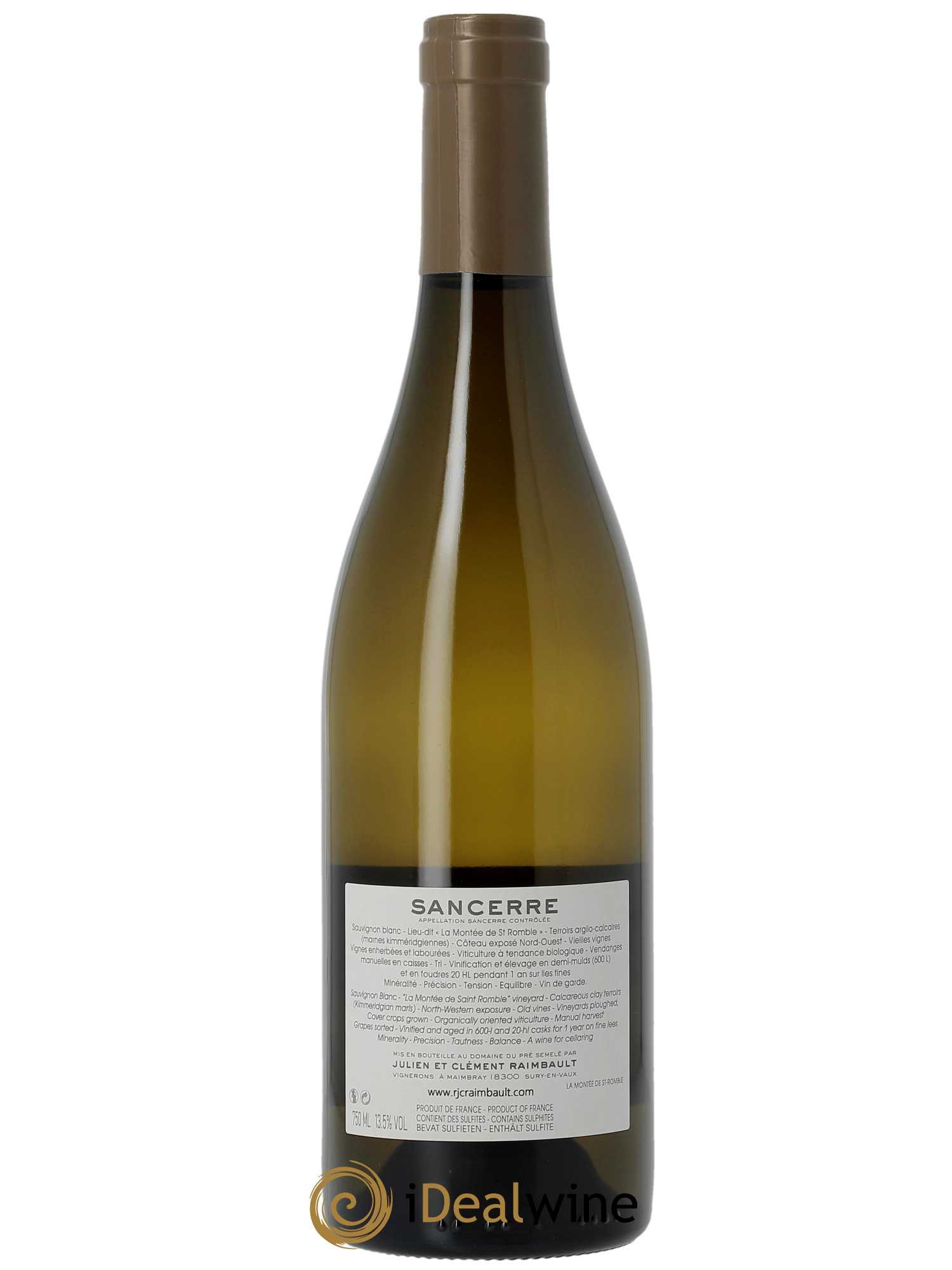 Sancerre La Montée de Saint Romble Domaine Du Pré Semelé  2020 - Lot de 1 Bouteille