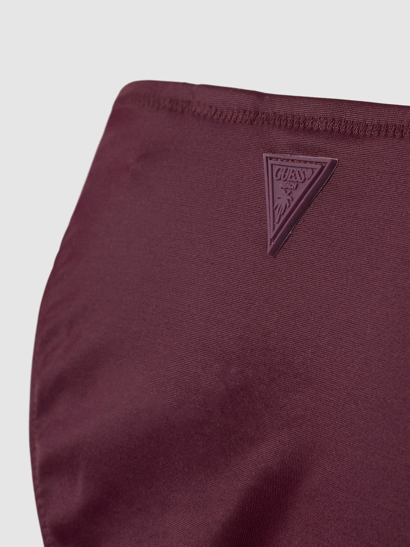 Bikini-Slip mit Label-Detail in purple