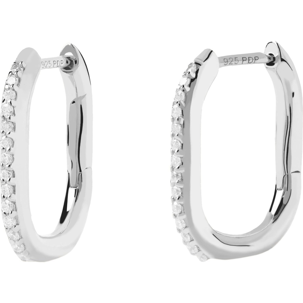 P D Paola Créoles 925 Argent Boucles d'oreilles